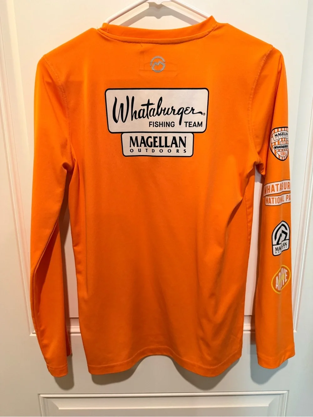 Magellan Outdoors Long-Sleeve Performance Tee - Bright Orange